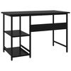 vidaXL Computer Desk Black 105x50x72 cm MDF and Metal