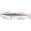vidaXL Bed Frame without Mattress Black 120x190 cm Small Double