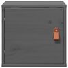 vidaXL Wall Cabinet Grey 31.5x30x30 cm Solid Wood Pine