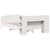 vidaXL Bookcase Bed without Mattress White 140x190cm Solid Wood Pine