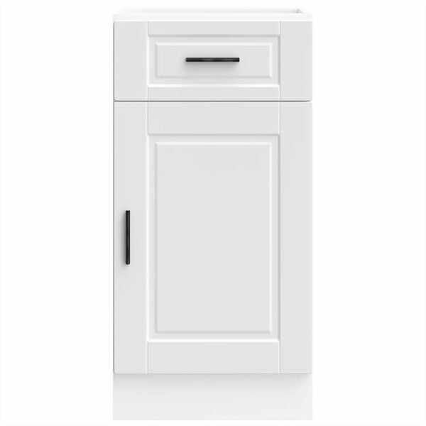 vidaXL Kitchen Base Cabinet Porto White Engineered Wood