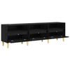 vidaXL TV Cabinet Black Oak 150 x 30 x 45 cm Engineered Wood