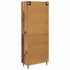 vidaXL Highboard 2 pcs Old Wood Engineered Wood