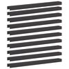 vidaXL Garden Cover Profile 10 pcs 100 x 10 x 5 cm Steel Black