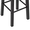 vidaXL Bar Stools 2 pcs Black MDF