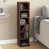 vidaXL CD Cabinet Brown Oak 21x20x88 cm Engineered Wood
