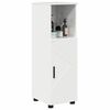 vidaXL Bathroom Cabinet with Storage High Gloss White 30 x 35 x 95 cm