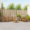 vidaXL Outdoor Sofa Set 8 pcs Natural Solid Acacia Wood