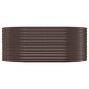 vidaXL Garden Raised Bed Powder-coated Steel 175x100x68 cm Brown