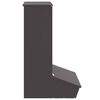 vidaXL Pig Feeder Black 55 x 51 x 91.5 cm Cold-Rolled Steel