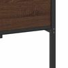 vidaXL Bed Frame without Mattress Brown Oak 100x200 cm Engineered Wood