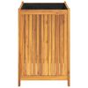 vidaXL Garden Planter with Liner 50x50x75 cm Solid Wood Acacia