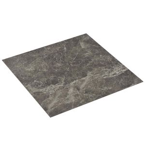 vidaXL Flooring Planks Black 5.11 m&sup2; 55 pcs PVC