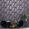 DUTCH WALLCOVERINGS Wallpaper Peacock Purple and Silver