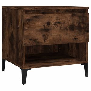 vidaXL Side Table Smoked Oak 50x46x50 cm Engineered Wood