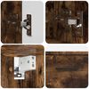 vidaXL Bathroom Furniture Set with Drawer with Shelf 2 pcs Smoked Oak