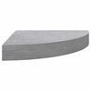 vidaXL Wall Corner Shelves 2 pcs Concrete Grey 35x35x3.8 cm MDF