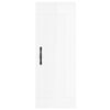 vidaXL Wall Mounted Cabinet High Gloss White 34.5x34x90 cm Engineered Wood