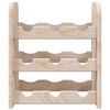 vidaXL Wine Rack 33x25x37 cm Solid Wood Pine