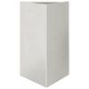 vidaXL Garden Planter Triangular 50x43x75 cm Stainless Steel