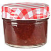 vidaXL Glass Jam Jars with White and Red Lids 96 pcs 110 ml