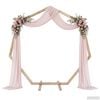 vidaXL Wedding Arch Light Brown 221 x 92 x 216 cm Solid Pine Wood