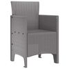 vidaXL Garden Chair 2 pcs Light grey 53 x 49 x 85 cm PP