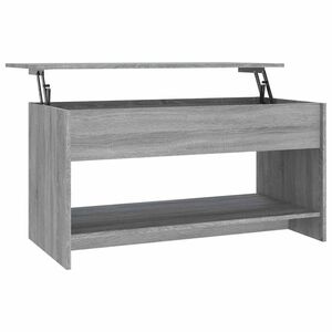 vidaXL Coffee Table Grey Sonoma 102x50x52,5 cm Engineered Wood
