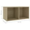 vidaXL TV Cabinets 4 pcs Sonoma Oak 72x35x36.5 cm Engineered Wood