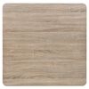 vidaXL Bistro Table MDF and Steel Square 80x80x75 cm Oak Colour