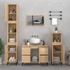 vidaXL Sink Cabinet Sonoma Oak 80x33x60 cm Engineered Wood