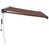 vidaXL Automatic Retractable Awning Brown 300x250 cm