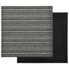 vidaXL Carpet 20 pcs Striped Anthracite 50 x 50 cm 100% Polypropylene