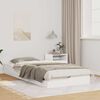 vidaXL Bed Frame White 80 x 210 cm Solid Pine Wood