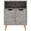 vidaXL Sideboard Concrete Grey 60x30x72 cm Engineered Wood