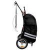 vidaXL Folding Bike Trailer with Grocery Bag Black