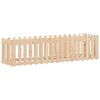 vidaXL Garden Raised Bed with Fence Design 200x50x50 cm Solid Wood Pine