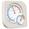 vidaXL Thermo Hygrometer White 7.5 x 7.5 x 1.2 cm ABS