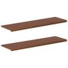 vidaXL Window Sills 2 pcs Dark Brown 160 x 40 x 2 cm Solid Oak Wood