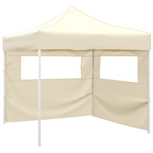 vidaXL Foldable Tent with 2 Walls 291x291x315 cm Cream