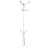 vidaXL Coat Stand White 176 cm Powder-coated Iron