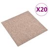 vidaXL Carpet 20 pcs Beige 50 x 50 cm 100% Polypropylene