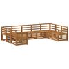 vidaXL Outdoor Sofa Set 7 pcs Natural Solid Acacia Wood