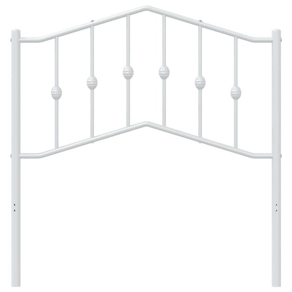 vidaXL Metal Replace Headboard White 90 cm