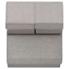 vidaXL Stackable Storage Box Set of 3 Pieces Fabric Grey