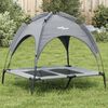 vidaXL Dog Bed with Canopy Anthracite Oxford Fabric and Steel