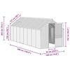 vidaXL Greenhouse with Base Frame Anthracite Aluminium 9.31 m²