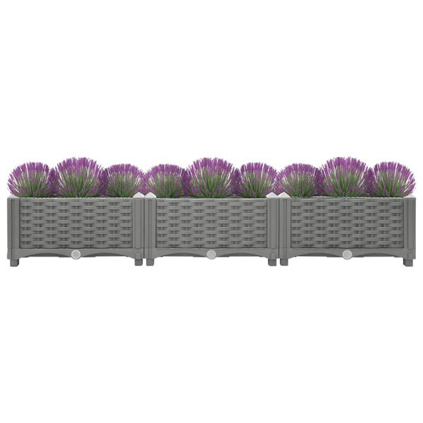 vidaXL Raised Bed 120x40x23 cm Polypropylene