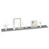vidaXL Wall Shelves 2 pcs Grey 100x9x3 cm