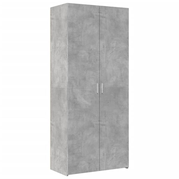 vidaXL Highboard Concrete Grey 80x42.5x185 cm Engineered Wood